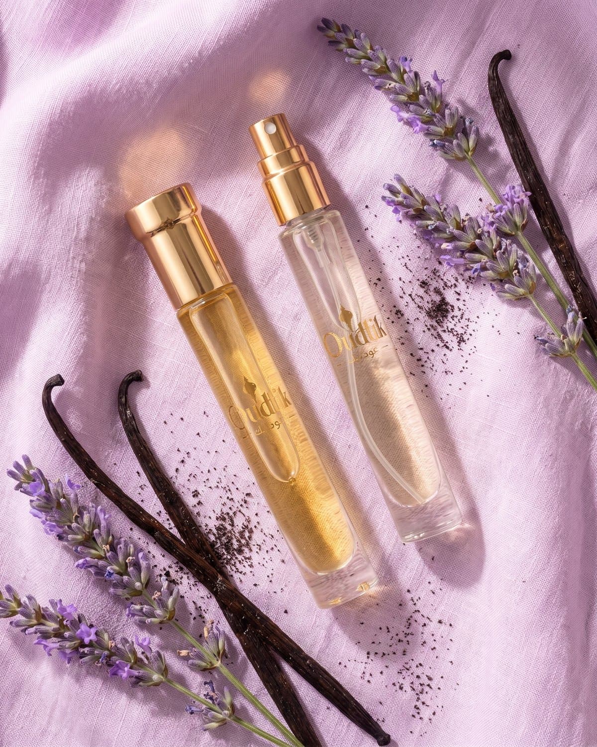 Lavender Vanilla fragrance bottle